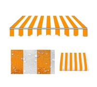 Toile de rechange rétractable pour auvent extérieur - 3,5 x 2 m - Pour balcon, terrasse, fenêtre, porte - Jaune - Pour auvents de 2/3/4/5/6 m