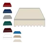 Toile de rechange rétractable pour auvent extérieur, toile imperméable pour jardin et terrasse, beige, 300 x 150 cm, résistante aux UV