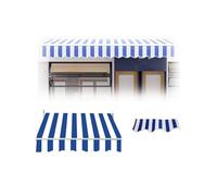 Toile de rechange rétractable pour auvent - Housse imperméable de 3 x 1,5 m pour patio, terrasse, fenêtres - Solution ultime de protection UV et d'ombrage pour l'extérieur - Bleu