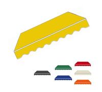 Toile de rechange rétractable pour auvent manuel - 250550 cm - Pare-soleil pour balcon et jardin - Housse imperméable - Jaune - 3,5 x 3 m