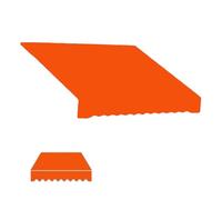 Toile de rechange rétractable - Pour terrasse - Auvent manuel - Pour restaurant et balcon - 4 x 3 m, 4 x 2,5 m, 3,5 x 2,5 m, orange, 400 x 300 cm