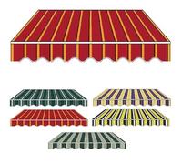 Toile de rechange robuste en polyester imperméable 320 g/m² pour balcon et terrasse - 4 x 3 m