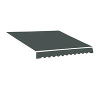 Toile de rechange store banne Outsunny Polyester 382x240x23m Gris