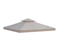 Outsunny - toile de tonnelle - Tissus - 300x300cm - Beige