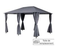 Toile de tonnelle ""Santorini"" ardoise 4x3m en polyester - Hespéride