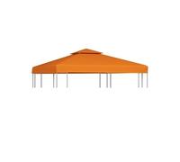 vidaXL Toile de remplacement pour belvédère 310 g/m² Orange 3x3 m