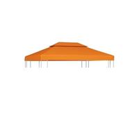Toile de remplacement de belvédère 310 g/m² Orange 3x4 m