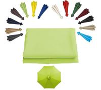 Toile De Remplacement Parasol 8 Baleines Auvent De Rechange Pour Parapluie 2m 2.7m 3.0m Ronde Housse De Rechange Parapluie De Jardin Plage, Bâche De Remplacement Pour Parasol Déporté(Grass Green,(8rib