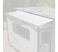 Toile de Remplacement pour Auvent de Coulissant de Camping-Car (Toile Uniquement), Toiles de Protection Résistante aux Intempéries pour Caravanes, Anti-UV et Imperméable(White,98x47in/250x120cm)
