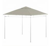 Toile de remplacement pour gazebo - Outsunny - protection solaire - anti-UV - polyester haute densité - 3x3m - gris
