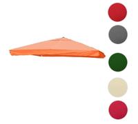 Toile Pour Parasol De Luxe Hwc-A96 Avec Rabat 3x3m (Ø4,24m) Polyester 3kg Terre Cuite Rouge