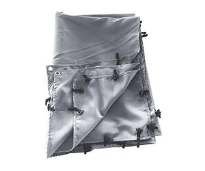 Toile de Remplacement pour Pergola Murale Nice, Polyester 180 g/m² Grise, Déperlante
