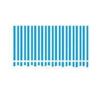 Toile de remplacement pour store banne à rayures, store banne rétractable manuel, 2 m, 3 m, 4 m, 5 m, 6 m, pare-soleil d'extérieur, pare-soleil imperméable de remplacement (bleu clair, 400 x 300 cm)