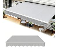 Toile De Remplacement pour Store Banne Rétractable,2/3/4/5m Tissu De Remplacement pour Auvent， Auvent De Rechange Protection Solaire pour Extérieur Balcon(K,18x8.2FT/550x250cm)