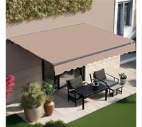 Toile De Remplacement Robuste For Auvent De Camping-car Sans Cadre, 280 G, Stores Manuels En Vinyle 1000D, UV80+, Imperméable, For Patio, Pare-soleil, Abri, Porte Extérieure, Fenêtre(Khaki,11.5*6.5ft/