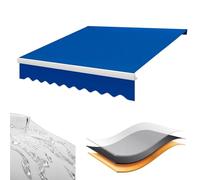 Toile De Store De Qualité Supérieure, Tissu De Remplacement for Auvent Anthracite, Cadre Non Inclus, Tissu De Rechange for Auvent De Terrasse Rétractable, Noir/Gris/Bleu/Marron, 2/3/4/5m(Blue,(10x8.2f