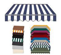 Toile De Store De Terrasse Retractable 2.0m 3.0m 5m 6m Tissu De Remplacement pour Auvent Extérieur Store Banne Imperméable pour Jardin Balcon(K,18x8.2FT/550x250cm)