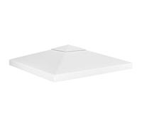 Toile de toit de belvédère 2 niveaux 310 g m² 3x3 m Blanc