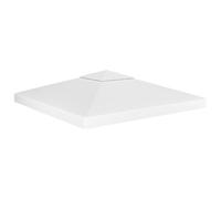 Toile de Toit de Belvédère 2 Niveaux 310 g/m² 3x3 m Noir Remplacement vidaXL