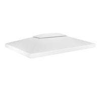Toile de toit de belvédère 2 niveaux 310 g m² 4x3 m Blanc Blanc G