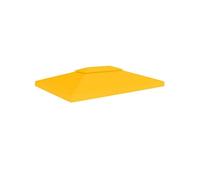 vidaXL Toit de tonnelle 4 x 3 m – Étanche – 310 g/m² – Jaune