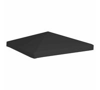 Toile de Toit de Belvédère 270 g/m² 3x3 m Noir Auvent de Remplacement vidaXL
