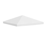 vidaXL Toile de toit de belvédère 3 x 3 m 310 g/m² Blanc crème résistant à l'eau