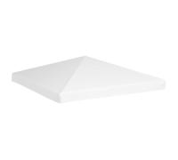 vidaXL Toile de toit de belvédère 270 g/m² 3x3 m Blanc