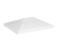 vidaXL Toile de toit de belvédère 4x3 m - 270 g/m² - Résistante à l'eau - Blanc