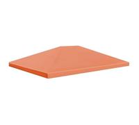 vidaXL Toile supérieure de belvédère 310 g / m² 4 x 3 m Orange 44786