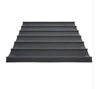 Toile De Toit De Rechange pour Pergola,Retractable Wave Sun Shade Sail, Imperméable Toile D'ombrage,98% UV Protection,for Outdoor Garden Patio Yard Serre (Black,2x3M (W x L))