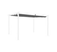 Toile de toit grise pour tonnelle 3x4m Isla - toile de rechange pergola. toile de remplacement