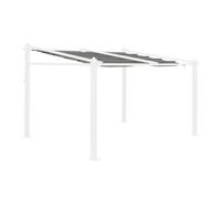 Toile de toit grise pour tonnelle 3x4m Murum - toile de rechange pergola. toile de remplacement
