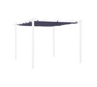 sweeek - Toile de Toit pour tonnelle Grise 3x3m Isla - Toile de Rechange pergola. Toile de Remplacement