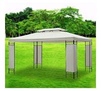 Toile De Toit Rechange Pour Pavillon, Tonnelle Tente 3x4m - HOMCOM - Crème - Polyester 180 g/m