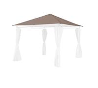 Alice's Garden - Toile de Toit Taupe pour tonnelle 3x3m Elusa - Toile de Rechange pergola. Toile de Remplacement