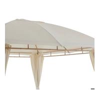 Toile de tonnelle ""Sawara"" écru 3x3m en oléfine - Hespéride