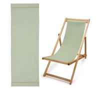 Toile de Transat 125x43 cm, Tissus de Rechange pour Chilienne Coton épais Premium Coloris Vert Tilleul