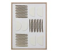 Toile Déco 3D "Nourane" 45x60cm Blanc