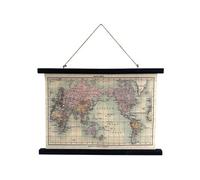 Toile déco Carte du monde à suspendre