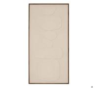 Toile décorative - Atmosphera Créateur d'intérieur - ROGER - Rectangulaire - 58x116 cm - Blanc