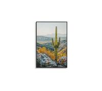 Toile décorative avec cadre Cactus 60 x 4 x 90 cm Modèle 2