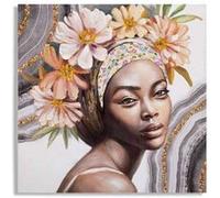 Décoration murale peinture sur toile Mauro Ferretti Naomi A Multicolore 100x3x100 cm