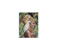 Toile décorative Kloé Toile Bois de Pin 90 x 3 x 120 cm Multicolore
