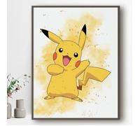 Toile Décorative - Pokemon - Pikachu - 30x40cm - Qualité Premium - Mixte