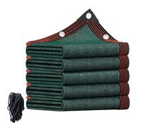 Toile d'extérieur en maille E imperméable avec œillets pour balcon, bloque 90 % des rayons UV, idéale pour jardin, terrasse et terrasse, disponible en 10 x 10 m et tailles personnalisées