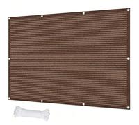 Toile d'ombrage 180 x 240 cm HDPE Respirant (220G ㎡), Filet Dombrage Rectangle avec Protection UV Filet d'ombrage Extérieur pour Patio Extérieur Jardin, Marron