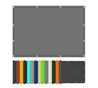 Toile d'ombrage 2.4 x 3 m Imperméable, Protection Rayons UV Voile d'ombrage Rectangulaire avec Oeillets et Cordons pour Serre Jardin Pergola Pet House, Gris Clair