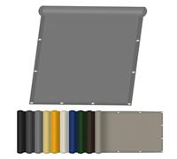 Toile d'ombrage 220 x 300 cm Résistant à l'eau, Protection Solaire Toile Imperméable avec Œillets pour Serre Jardin Pergola Pet House, Gris Clair