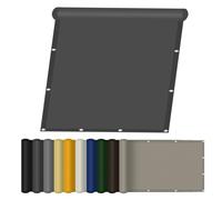 Toile d'ombrage 270 x 320 cm Résistant à l'eau, Protection Solaire Toile Imperméable avec Œillets pour Serre Jardin Pergola Pet House, Gris Foncé